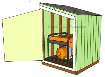 diy generator shed plans 4 by 4